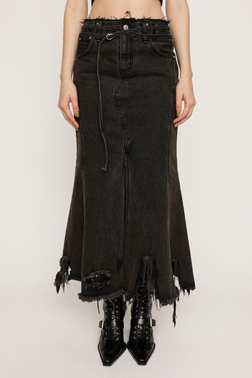 SLY「L／W DEEP DAMAGE MERMAID L／SK-E」|スカート|