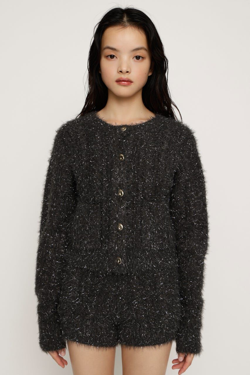 SLY「SHINY CABLE カーディガン」|カーディガン|