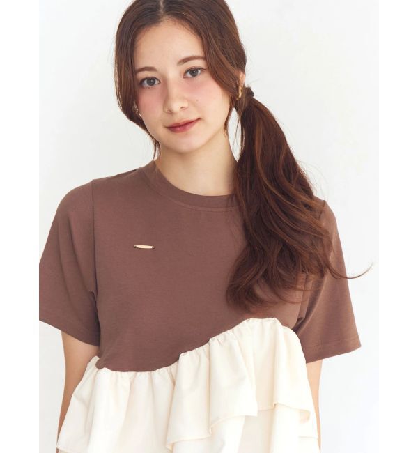 CALNAMUR「フリルヘムティアードＴシャツ」|Tシャツ・カットソー|