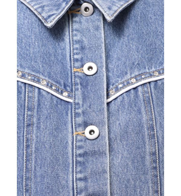 CALNAMUR「ヨークデザインデニムジャケット」|ブルゾン・スタジャン|