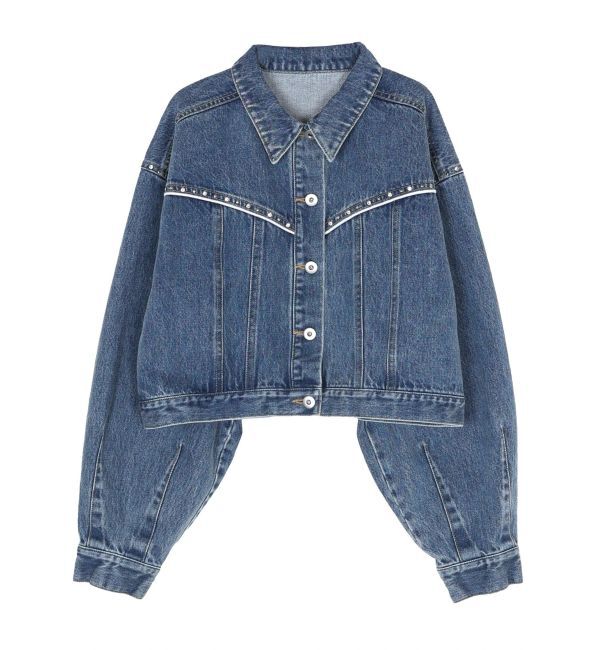 CALNAMUR「ヨークデザインデニムジャケット」|ブルゾン・スタジャン|