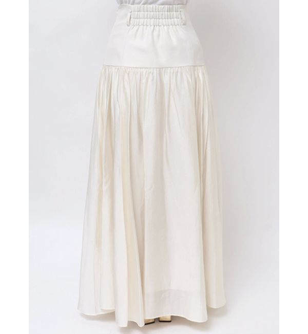 ELENDEEK「SHEER BLOCK FLARED SK」|スカート|