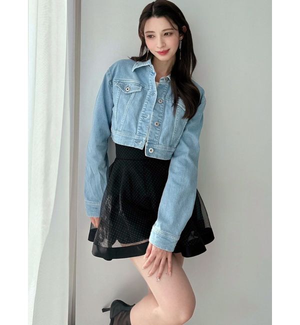 RESEXXY「デニムショートジャケット【セットアップ着用可能】」|デニムジャケット|