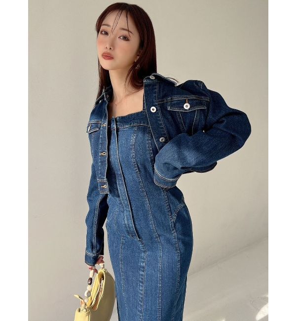 RESEXXY「デニムショートジャケット【セットアップ着用可能】」|デニムジャケット|