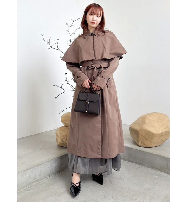 dazzlin「【藤井サチコラボ】ケープ付2WAYトレンチコート」|トレンチコート|