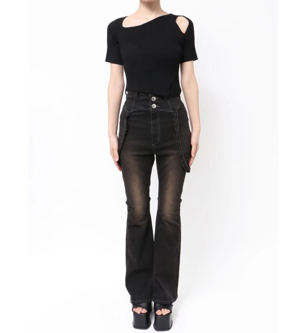 EMODA「スキンラインショートスリーブニット」|ニット・セーター|