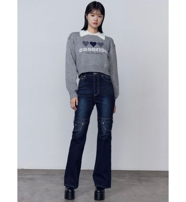EMODA「ハートロゴジャガードニット」|ニット・セーター|