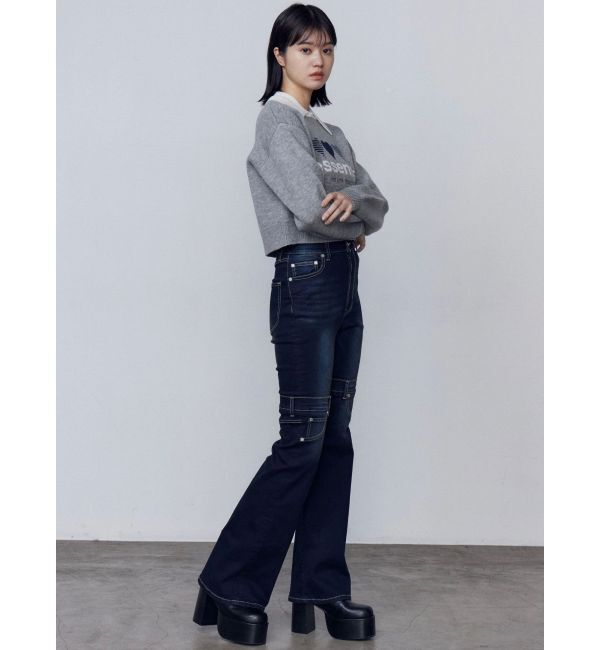 EMODA「ハートロゴジャガードニット」|ニット・セーター|