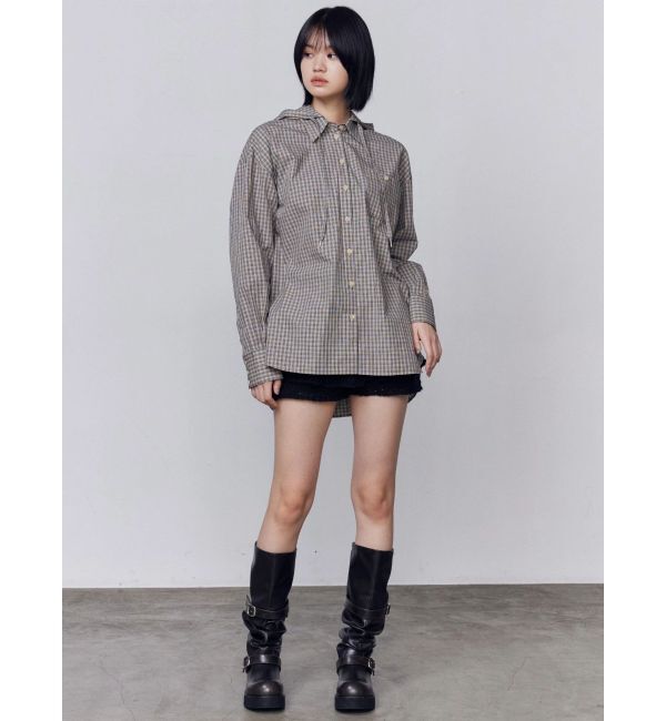 EMODA「ワイドボディフーディシャツ」|シャツ・ブラウス|