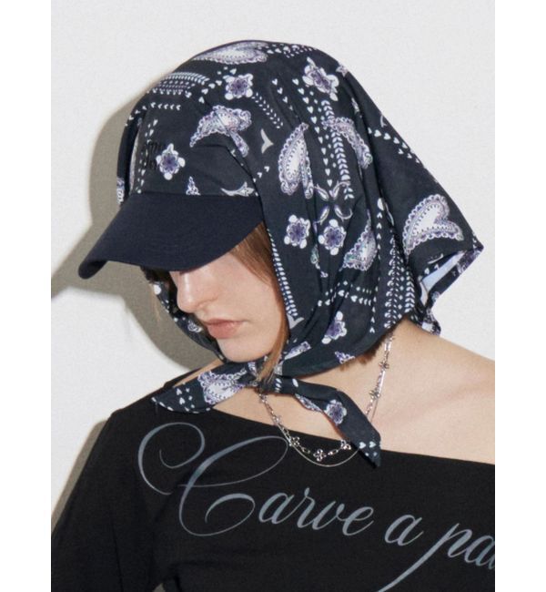 EMODA「2トーンスカーフキャップ」|キャップ・キャスケット|
