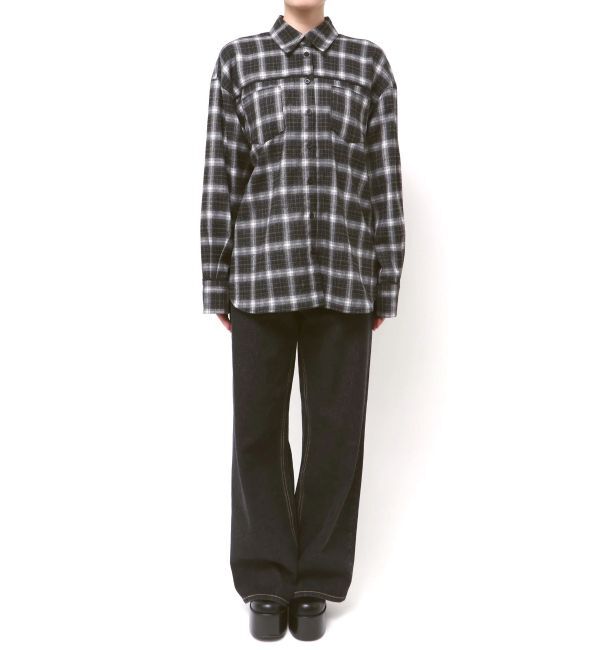 EMODA「エッジレースオーバーシャツ」|シャツ・ブラウス|