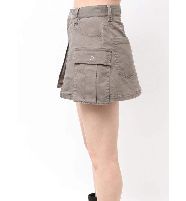 EMODA「レイヤードボックススカートパンツ」|スカート|