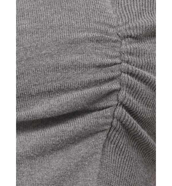 EMODA「CHOKER GATHER LONG SLEEVE KNIT」|ニット・セーター|