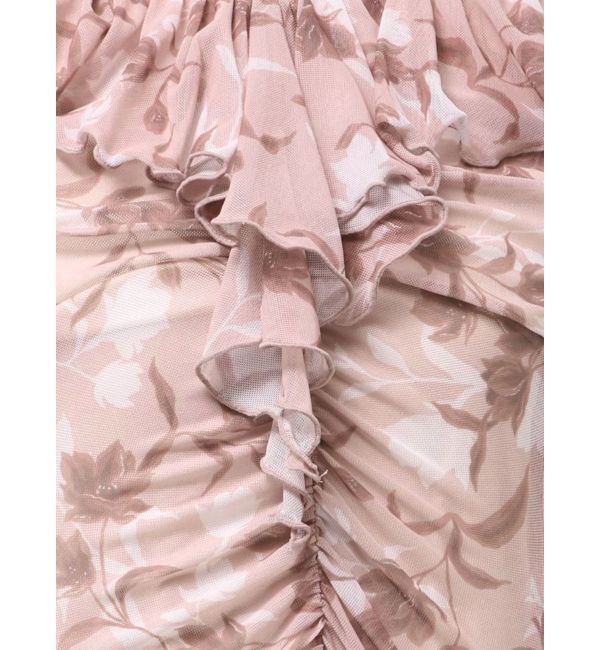 MERCURYDUO「チュールラッフルヘムワンピース」|ワンピース|