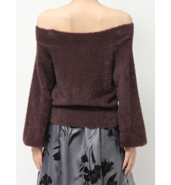 MERCURYDUO「【追加生産】ミニシャギーオフショルニット」|ニット・セーター|