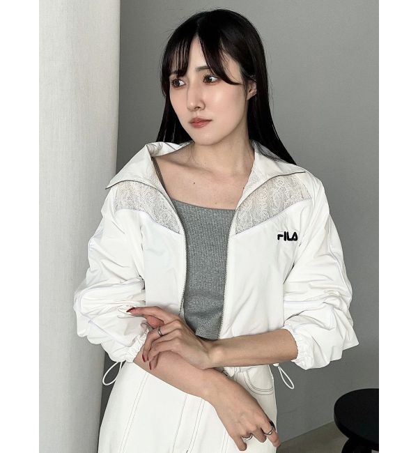 MERCURYDUO「【FILA別注】レース切替トラックジャケット」|ブルゾン・スタジャン|