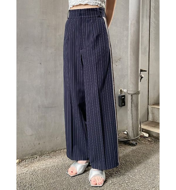 MURUA「パイピングラインパンツ」|その他|ネイビー