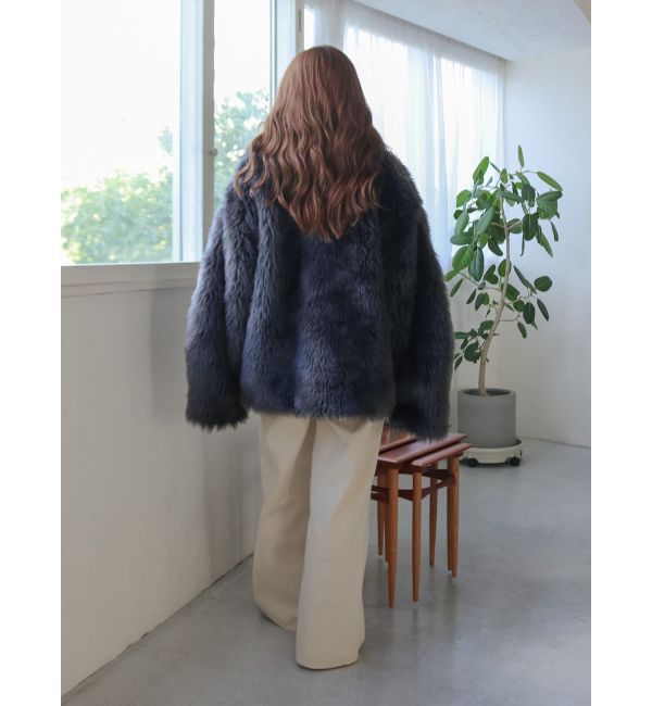 Ungrid「ボリュームデザインファーコート」|その他|