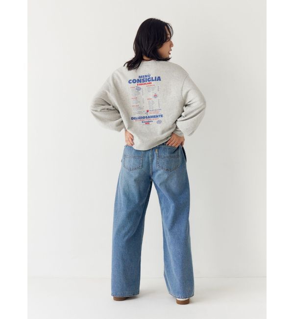 Ungrid「【WEB限定】ボタンデザインハイウエストストレートデニム」|デニム|