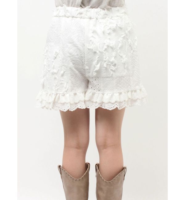 Ungrid「コットンレースパッチワークショートパンツ」|その他|