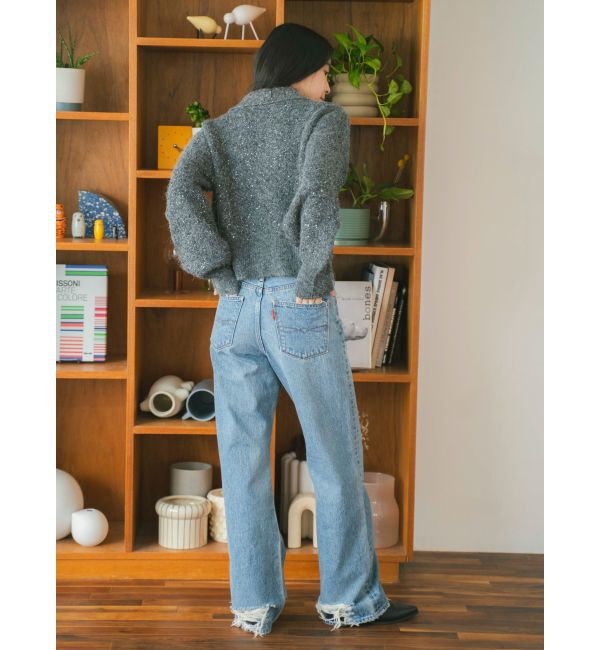 Ungrid「スパンコールポロニットカーディガン」|カーディガン|