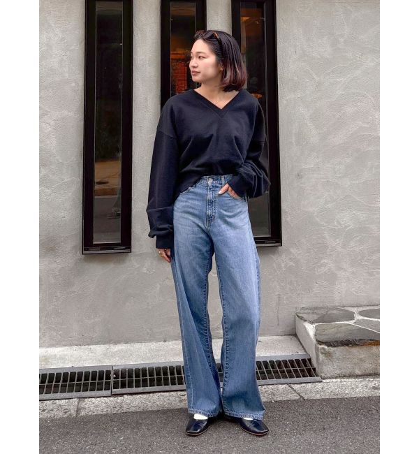 Ungrid「Vネックデザインスウェット」|スウェット・ジャージ|