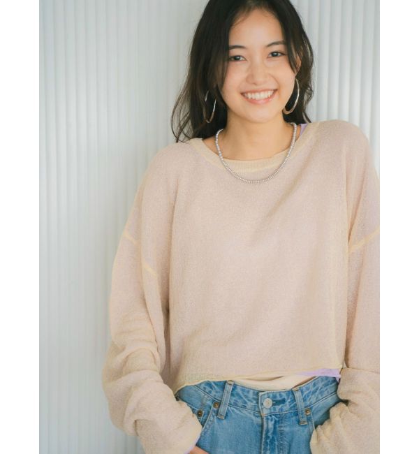 Ungrid「シアーショートニット」|ニット・セーター|