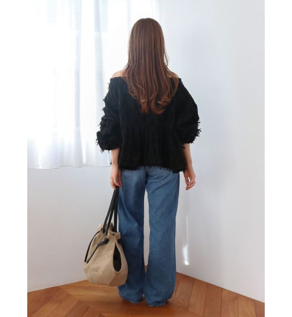 Ungrid「【WEB限定】ジャカードオフショルブラウス」|シャツ・ブラウス|