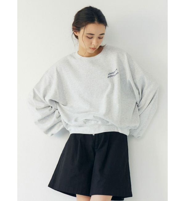 Ungrid「【WEB限定】ワンポイントロゴプリントスウェット」|スウェット・ジャージ|