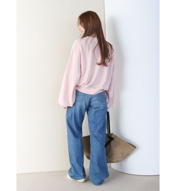 Ungrid「【WEB限定】ワンポイントロゴプリントスウェット」|スウェット・ジャージ|