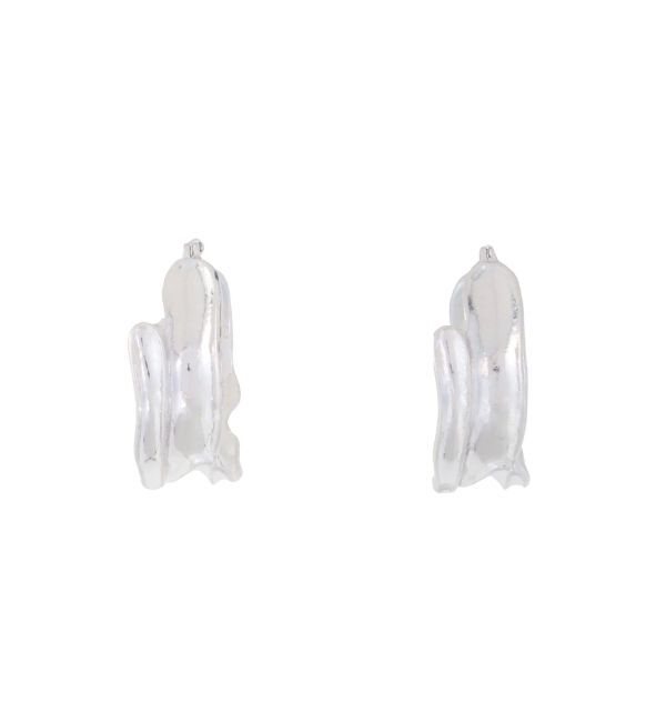 EVRIS「LEAF DESIGN HOOP ピアス」|ピアス|シルバー