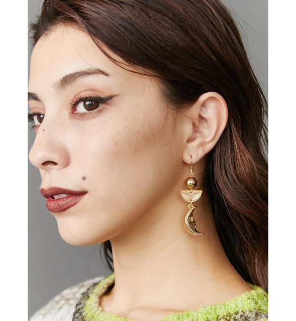 EVRIS「SUNNY MOON MOTIFピアス」|ピアス|