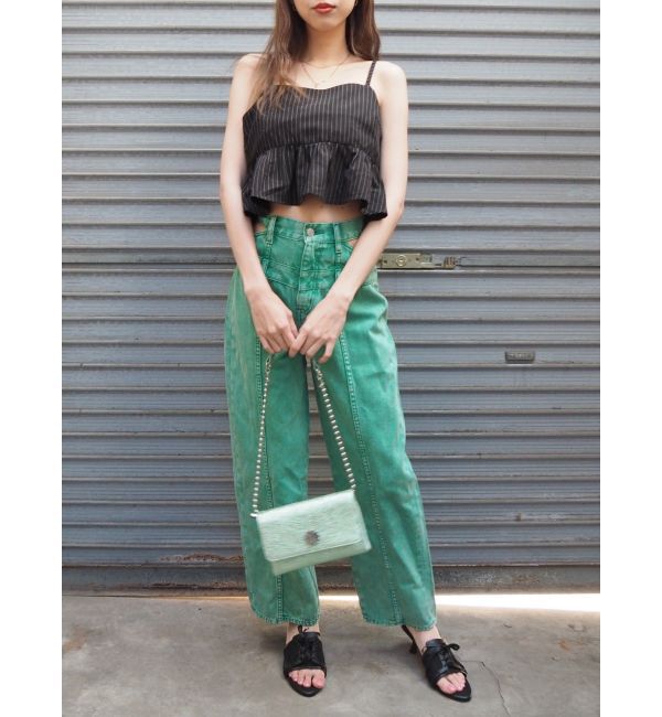 EVRIS「ピンストライプペプラムビスチェ【セットアップ着用可能】」|キャミソール|