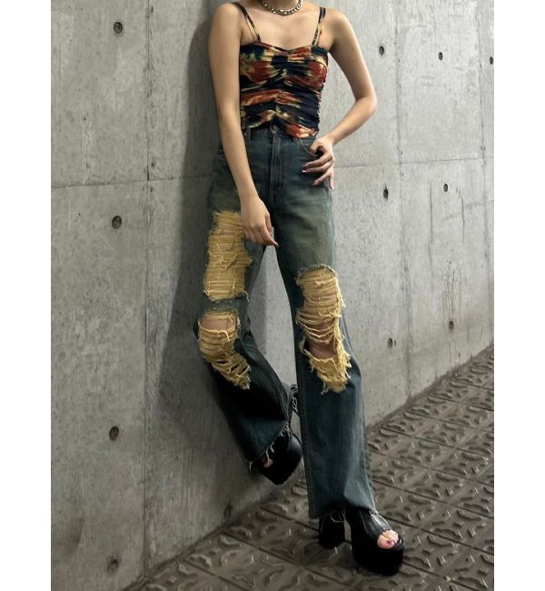 EVRIS「タイダイプリントシアーキャミソール」|キャミソール|