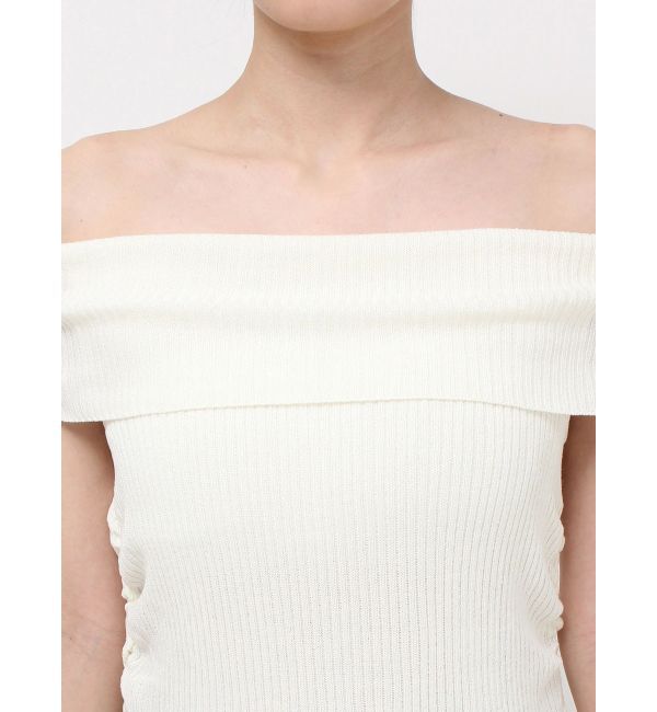 EVRIS「オフショルニットチュニック」|ニット・セーター|