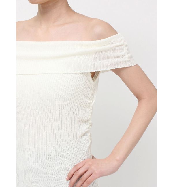 EVRIS「オフショルニットチュニック」|ニット・セーター|