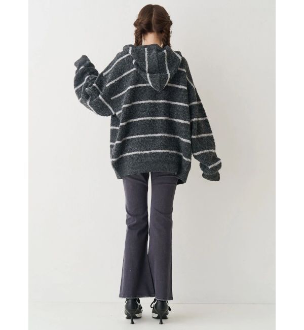EVRIS「オーバーサイズフードニットトップス【セットアップ着用可能】」|ニット・セーター|