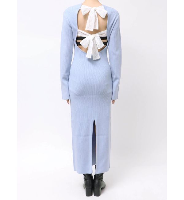 EVRIS「バックリボンロングニットワンピース」|ワンピース|