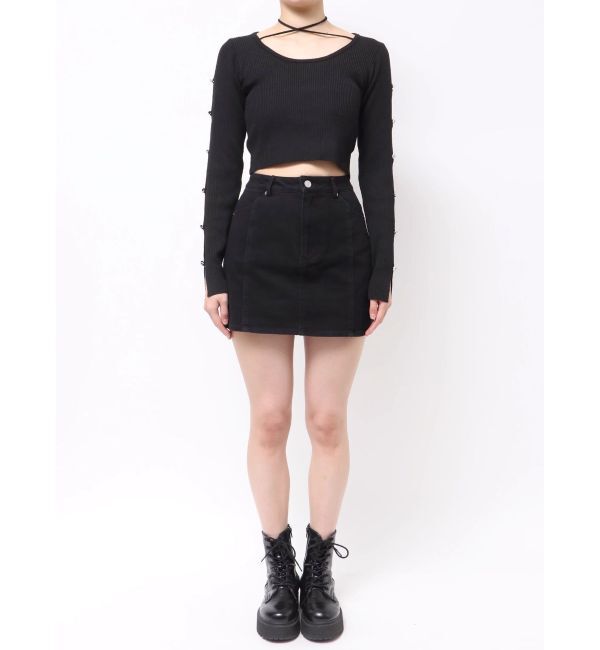 EVRIS「ツイルタイトミニスカート」|スカート|