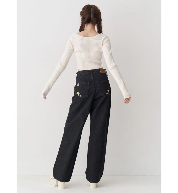 EVRIS「ストラップデザインリブニットトップス」|ニット・セーター|