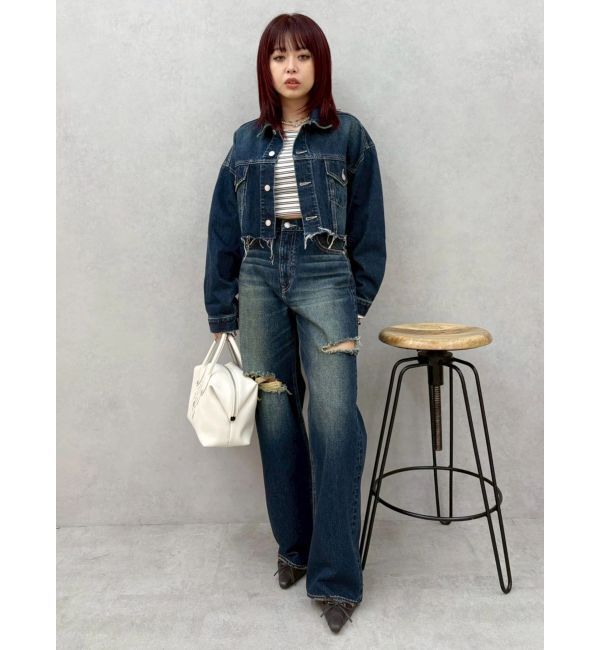 EVRIS「バックオープンショートリブトップス」|Tシャツ・カットソー|