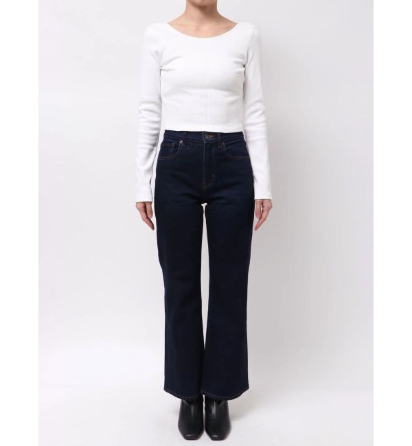 EVRIS「バックオープンショートリブトップス」|Tシャツ・カットソー|