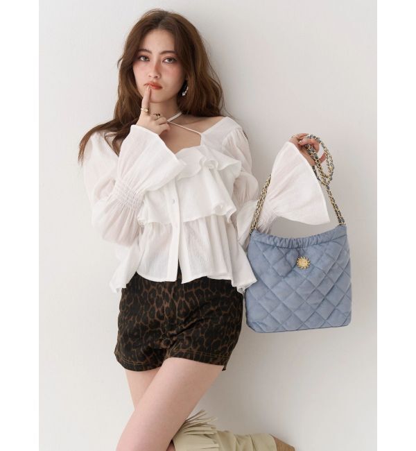 EVRIS「フェイクスウェードキルティングショルダーBAG」|ショルダー・メッセンジャー|