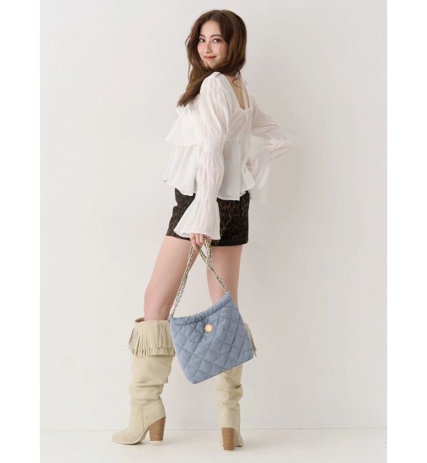 EVRIS「フェイクスウェードキルティングショルダーBAG」|ショルダー・メッセンジャー|