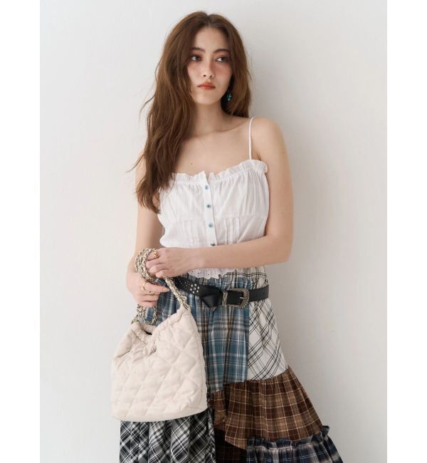 EVRIS「フェイクスウェードキルティングショルダーBAG」|ショルダー・メッセンジャー|