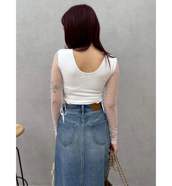 EVRIS「レースアップボディースーツ」|Tシャツ・カットソー|