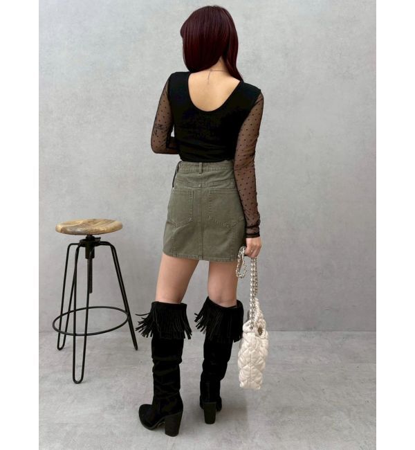 EVRIS「レースアップボディースーツ」|Tシャツ・カットソー|