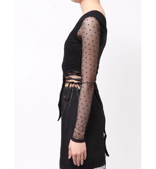 EVRIS「レースアップボディースーツ」|Tシャツ・カットソー|