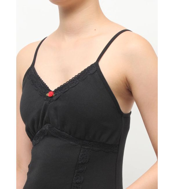 jouetie「レースドッキングスウェットキャミワンピース」|ワンピース|