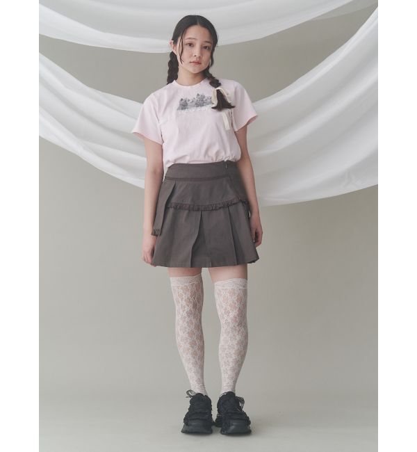 merry jenny「フリルレイヤードプリーツスカート」|スカート|